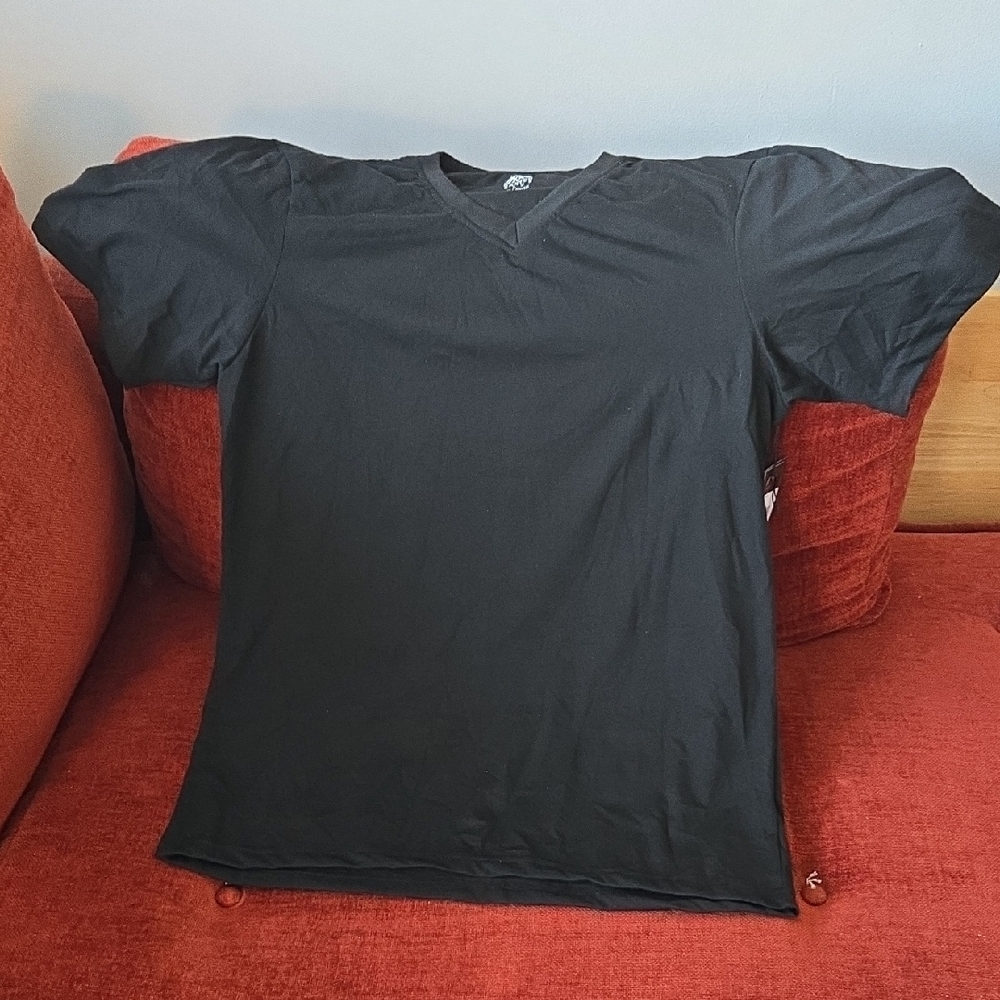 Black V-Neck Men's Shirt